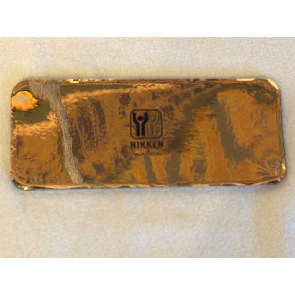Nikken Kenko Magnetic Flex Pad Gold Tone Made in USA Wellness Insert 4.75 Inch